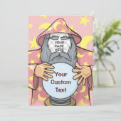 Tovenaar met uw gezicht kaart (Staand voorkant)