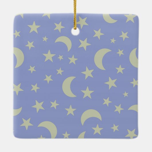 Tovenaar met uw gezicht keramisch ornament (Achterkant)