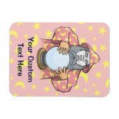 Tovenaar met uw gezicht magneet (Horizontaal)