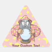 Tovenaar met uw gezicht sticker (Voorkant)