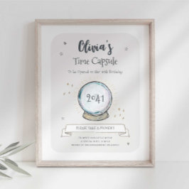 Tovenaar Party Time Capsule Sign Poster