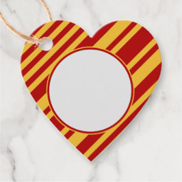 Tovenaar Rood en Goud Blanco Hart Bedankjes Labels