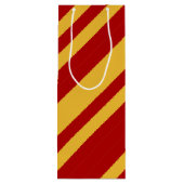 Tovenaar Rood en Goud Wijn Cadeautas (Achterkant)