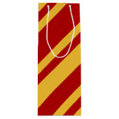 Tovenaar Rood en Goud Wijn Cadeautas (Voorkant)