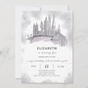 Tovenaar School Verjaardag uitnodiging