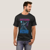 Tovenaar skateboard betoverde rit t-shirt (Voorkant volledig)