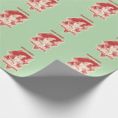 Tovenaar speelt gitaar cadeaupapier (Hoek)