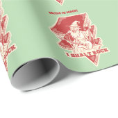 Tovenaar speelt gitaar cadeaupapier (Rol Hoek)