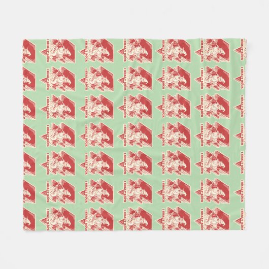 Tovenaar speelt gitaar fleece deken (Voorkant (Horizontaal))