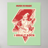 Tovenaar speelt gitaar poster (Voorkant)