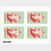 Tovenaar speelt gitaar rechthoekige sticker (Vel)