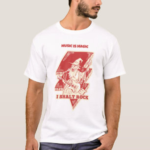 Tovenaar speelt gitaar t-shirt