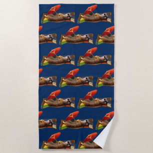 Tovenaar Tapijt Vlieg Strand Handdoek (Marine)