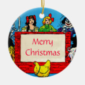 Tovenaar van de kerstversiering van Oz Keramisch Ornament (Voorkant)