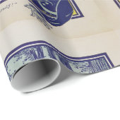 Tovenaar van de laffe Lion Oz Book Page Cadeaupapier (Rol Hoek)