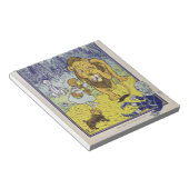 Tovenaar van de laffe Lion Oz Book Page Notitieblok (Schuin)