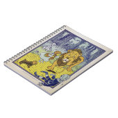 Tovenaar van de laffe Lion Oz Book Page Notitieboek (Linkerzijde)