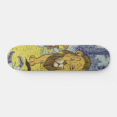 Tovenaar van de laffe Lion Oz Book Page Persoonlijk Skateboard (Horizontaal)