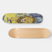 Tovenaar van de laffe Lion Oz Book Page Persoonlijk Skateboard (Horizontaal)