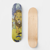 Tovenaar van de laffe Lion Oz Book Page Persoonlijk Skateboard (Voorkant)