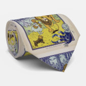 Tovenaar van de laffe Lion Oz Book Page Stropdas (Opgerold)