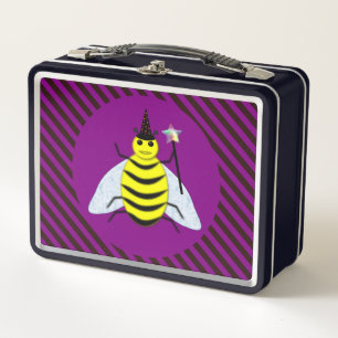 Tovenaar van de Magische Bee Halloween Paars en Bl