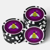 Tovenaar van de Magische Bee Halloween Paars en Bl Poker Chips (Opstapeling)