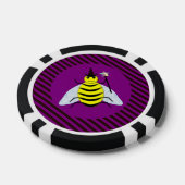 Tovenaar van de Magische Bee Halloween Paars en Bl Poker Chips (Enkel)