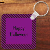 Tovenaar van de Magische Bee Halloween Paars en Bl Sleutelhanger (Achterkant)