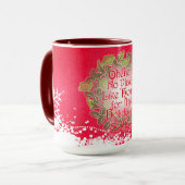 tovenaar van de mok voor kerstkoffie in Oz (Voorkant links)