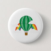 Tovenaar van de Oz-ballon Ronde Button 5,7 Cm (Voorkant)