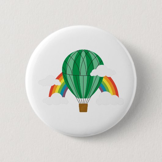 Tovenaar van de Oz-ballon Ronde Button 5,7 Cm (Voorkant)