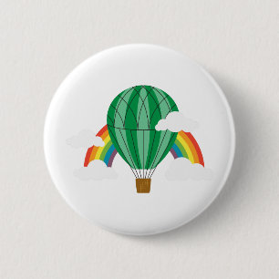 Tovenaar van de Oz-ballon Ronde Button 5,7 Cm