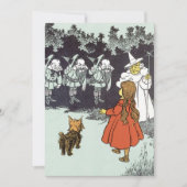  Tovenaar van de Oz Dorothy Munchkins Uitnodiging (Voorkant)