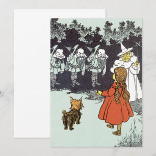 Tovenaar van de Oz Dorothy Munchkins Uitnodiging