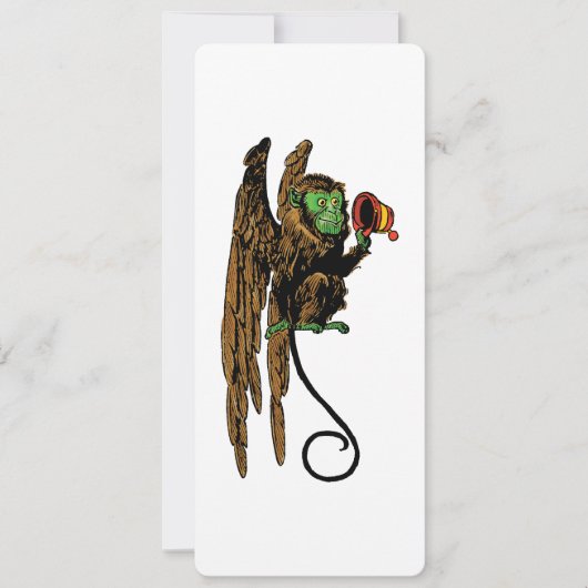  Tovenaar van de Oz Evil Flying Monkey Invitation Kaart (Voorkant)
