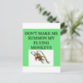 tovenaar van de oz grap briefkaart (Staand voorkant)