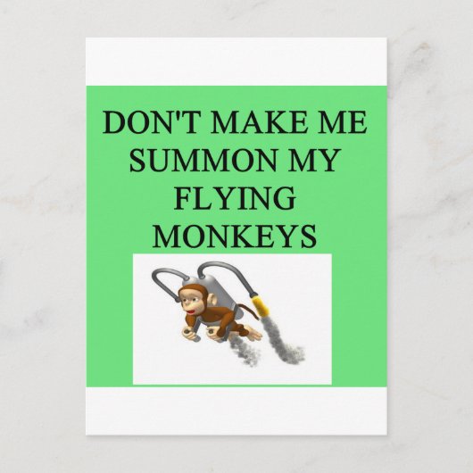 tovenaar van de oz grap briefkaart (Voorkant)