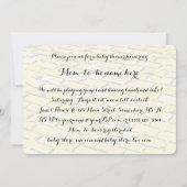 Tovenaar van de Partij van het Baby shower Oz Kaart (Achterkant)