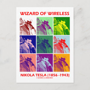 Tovenaar van de radio (Nikola Tesla Nine Afbeeldin Briefkaart