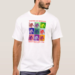 Tovenaar van de radio (Nikola Tesla Nine Afbeeldin T-shirt