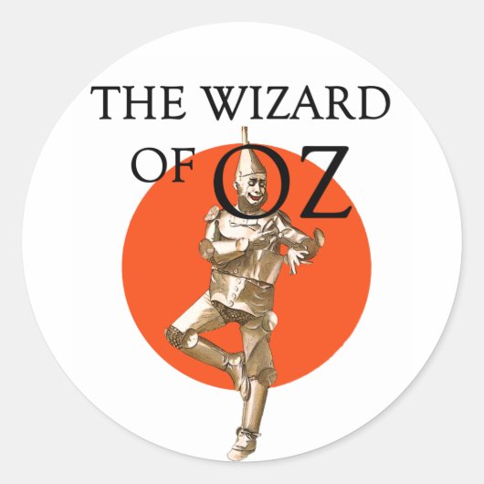 Tovenaar van de Stickers van het Man van Oz Tin (Voorkant)