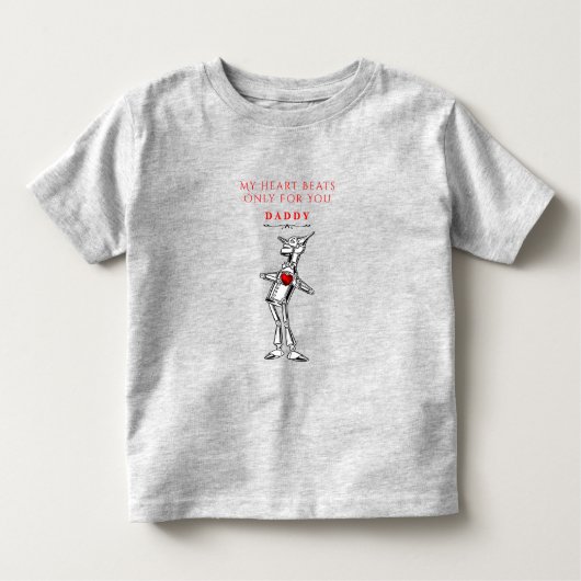Tovenaar van de Valentijnsdag van Oz Tin Man Red H Kinder Shirts (Voorkant)