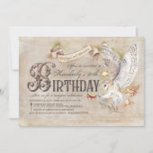 Tovenaar van de Verjaardag van de Magic Owl Kaart (Voorkant)