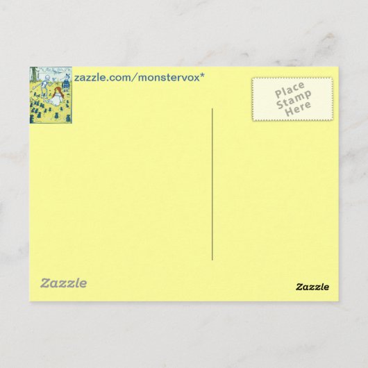 Tovenaar van het Briefkaart Oz (Achterkant)