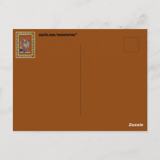 Tovenaar van het Briefkaart Oz (Achterkant)