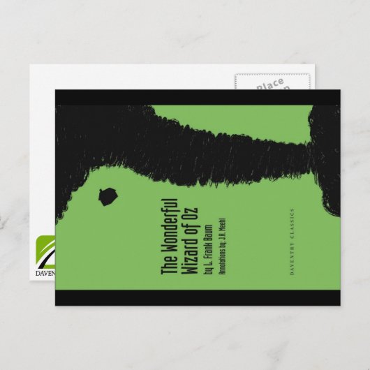 Tovenaar van het Briefkaart van Oz geannoteerd (Voorkant / Achterkant)