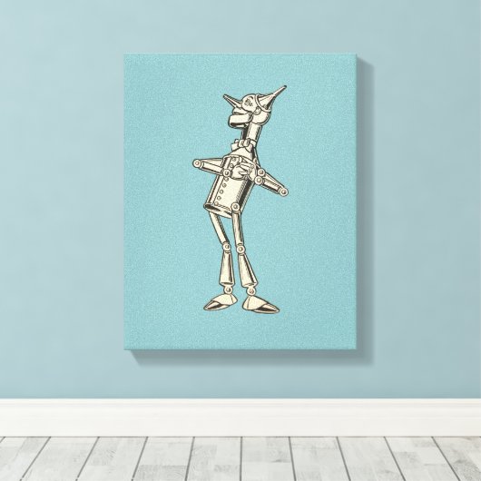 Tovenaar van het Man van de Tin van Oz Canvas Afdruk (Insitu (Houten vloer))