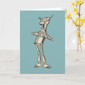 Tovenaar van het Man van het Tin van Oz Kaart (Gele Bloem)