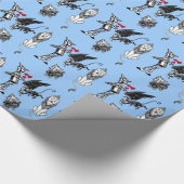 Tovenaar van het Man van Oz Tin Lion Flying Monkey Cadeaupapier (Hoek)